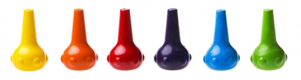 Voskové pastelky Krayonitos – unikátní design pastelek, 6 barev, stohovatelné