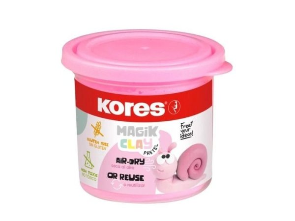 Kores Lehká modelovací hmota Magik Clay Pastel 40 g – růžová