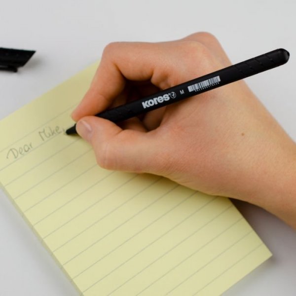 K0 Pen, Kores, trojhranný tvar, 1 mm, černý inkoust