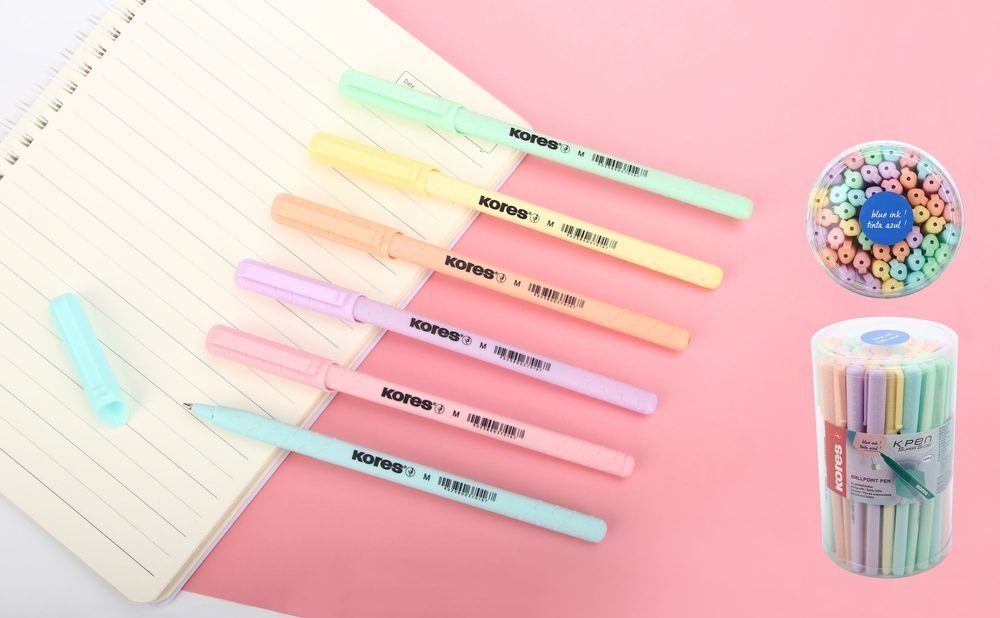 Kuličkové pero K0 Pen pastel, mix 6 barev