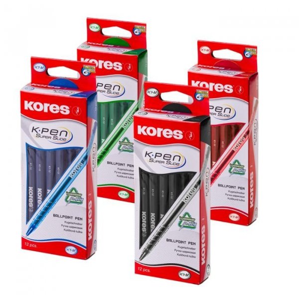 K1 Pen, Kores, trojhranné; 0,7 mm, modrý