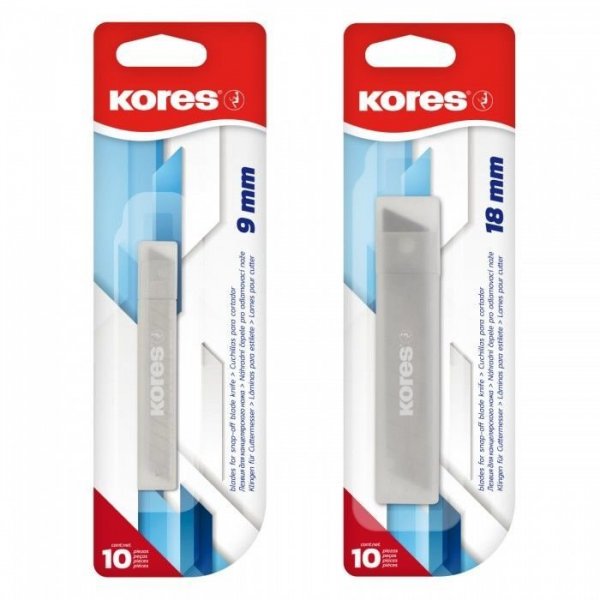 Náhradní čepel pro odlamovací nůž 18 mm (10 čepelí v plastovém pouzdru)