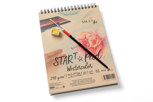 SMLT art Blok START se spirálou, akvarel, A5, 20 listů, 240g/m2