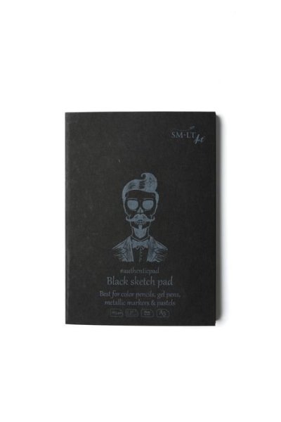 SMLT art Blok Authentic, černý, A5, 30 listů, 165g/m2