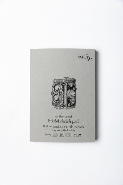 SMLT art Blok Authentic, Bristol, A5, 30 listů, 185g/m2