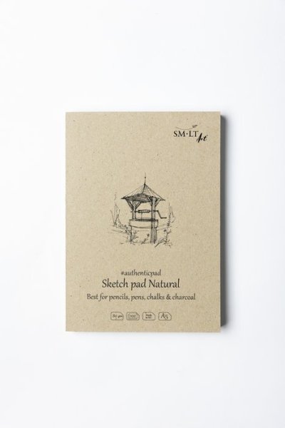SMLT art Blok Authentic, přírodní, A5, 100 listů, 80g/m2
