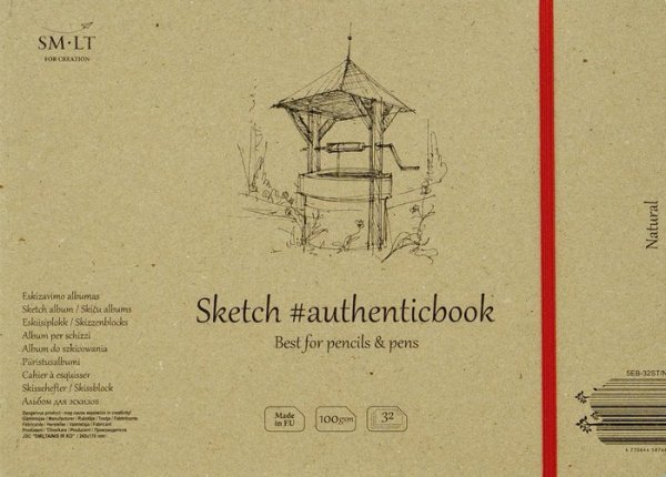 SMLT art Album, šitá vazba, #authenticbook, přírodní, 245x176, 32 listů, 100 g/m2