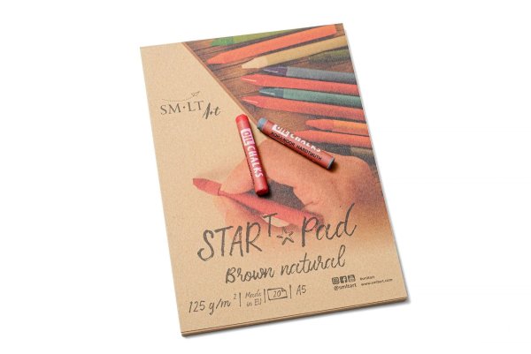 SMLT art Blok na kresbu START, kraftový, A5, 20 listů, 125 g/m2