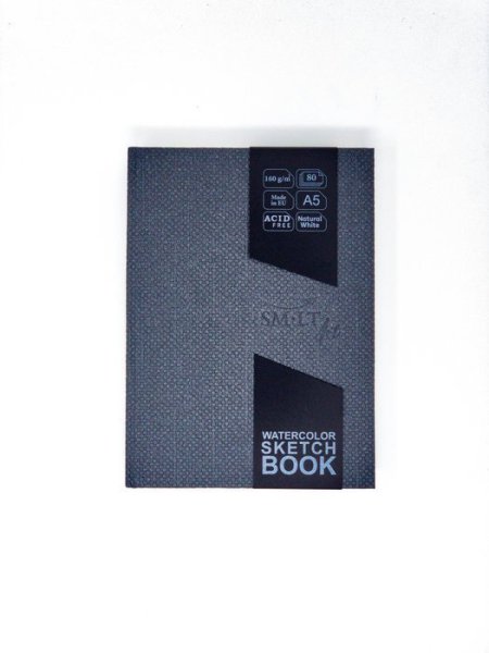 SMLT art Skicák #travelbook AKVAREL s pevnými deskami, A5, 80 listů, 160g/m2