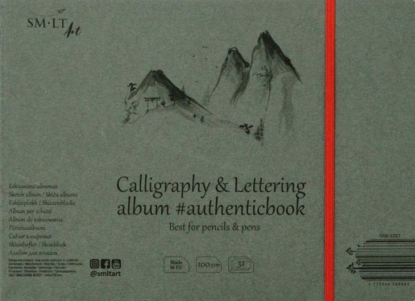 SMLT art Album na kaligrafii #authenticbook, šitá vazba, 245 x 176 cm, 32 listů, 100g/m2