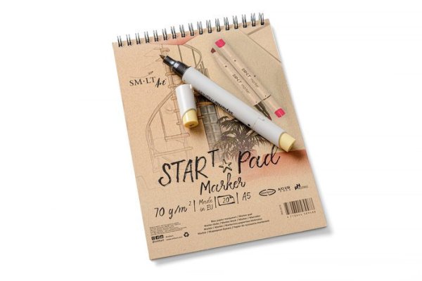 SMLT art Blok START na fixy, spirála, A5, 20 listů, 70g/m2, neproprustný