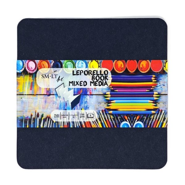SMLT art Leporelo 140x140, Mix media, 250 g/m2, 6 listů