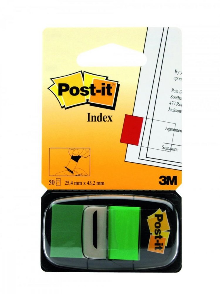 3M Post-it záložky, 25,4 x 43,2 mm, 50ks v balení