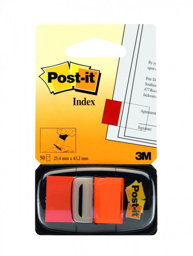 3M Post-it záložky, 25,4 x 43,2 mm, 50ks v balení