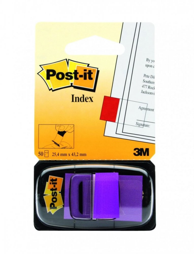3M Post-it záložky, 25,4 x 43,2 mm, 50ks v balení
