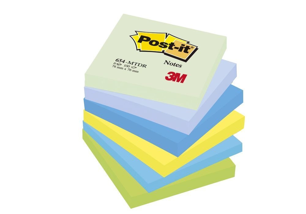 3M Post-it samolepicí bločky 654, velikost 76 x 76 mm