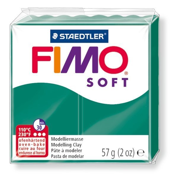 FIMO soft tmavě zelená 57g