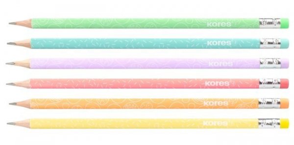 Kores Trojhranná obyč. tužka Grafitos Style Pastel