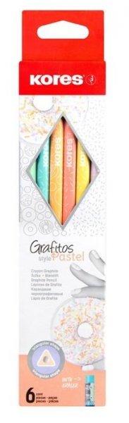 Kores Trojhranná obyč. tužka Grafitos Style Pastel