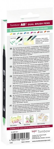 Sada oboustranných fixů Tombow – ABT Dermatologicaly tested, 6 ks