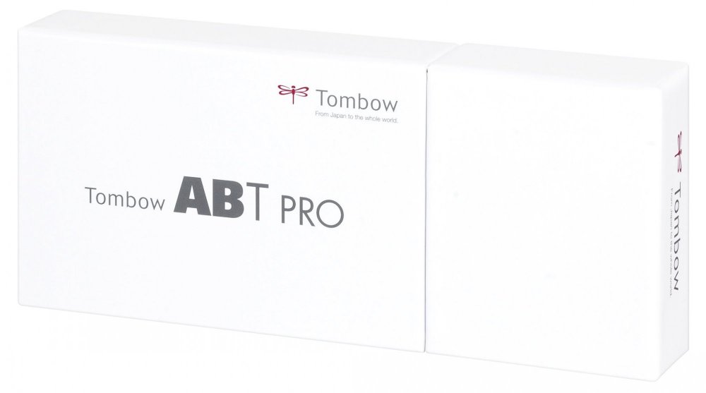 Tombow Sada oboustranných lihových fixů ABT PRO – Gray colors, 12 ks