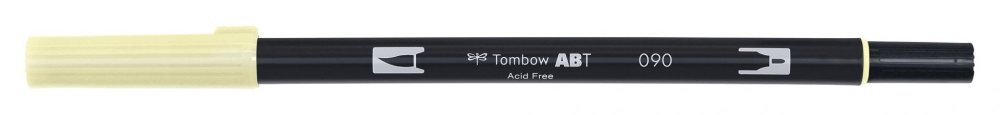 Tombow Oboustranný štětcový fix ABT Dual Brush Pen, lemon cream