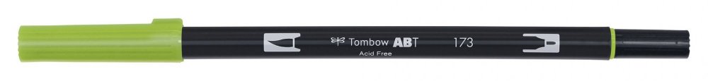 Tombow Oboustranný štětcový fix ABT Dual Brush Pen, willow green