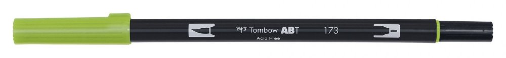 Tombow Oboustranný štětcový fix ABT Dual Brush Pen, willow green