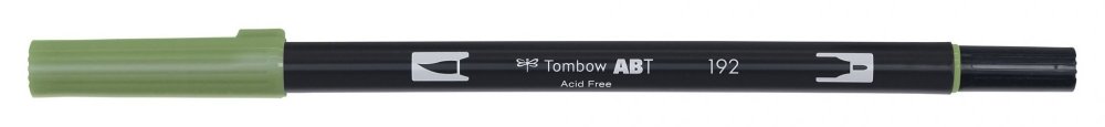 Tombow Oboustranný štětcový fix ABT Dual Brush Pen, asparagus