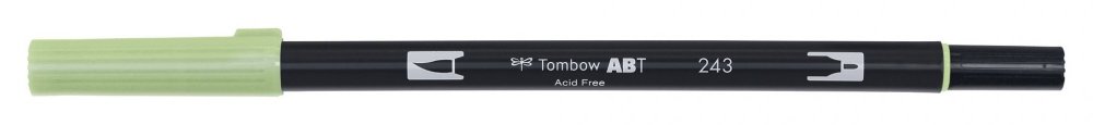 Tombow Oboustranný štětcový fix ABT Dual Brush Pen, mint