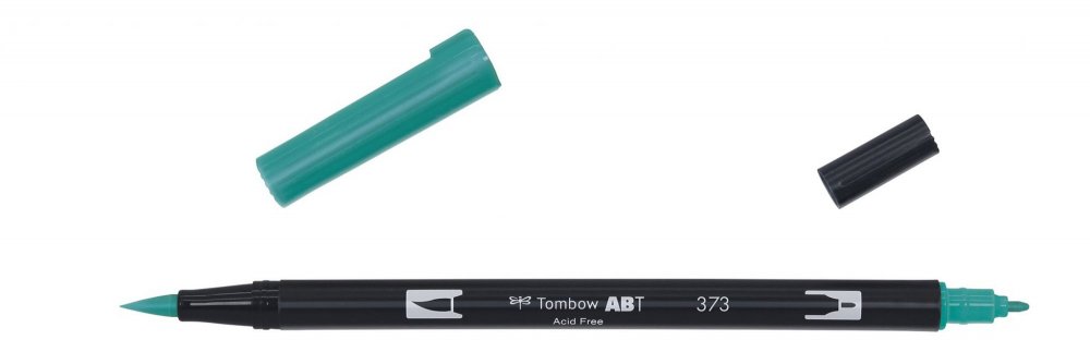 Tombow Oboustranný štětcový fix ABT Dual Brush Pen, sea blue