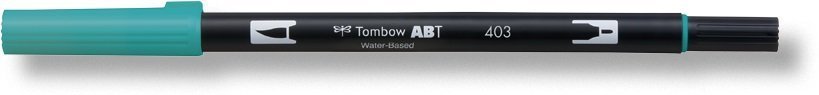 Tombow Oboustranný štětcový fix ABT Dual Brush Pen, bright blue