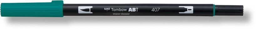 Tombow Oboustranný štětcový fix ABT Dual Brush Pen, tiki teal