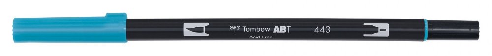 Tombow Oboustranný štětcový fix ABT Dual Brush Pen, turquoise