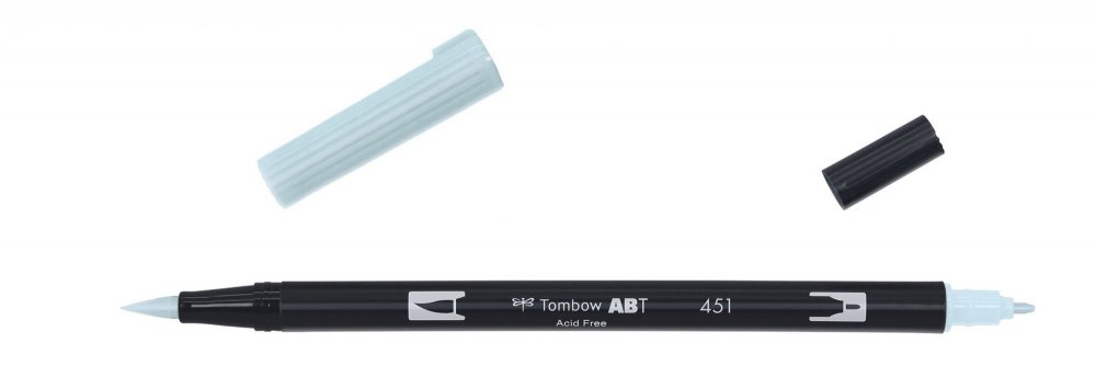 Tombow Oboustranný štětcový fix ABT Dual Brush Pen, sky blue