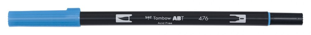 Tombow Oboustranný štětcový fix ABT Dual Brush Pen, cyan