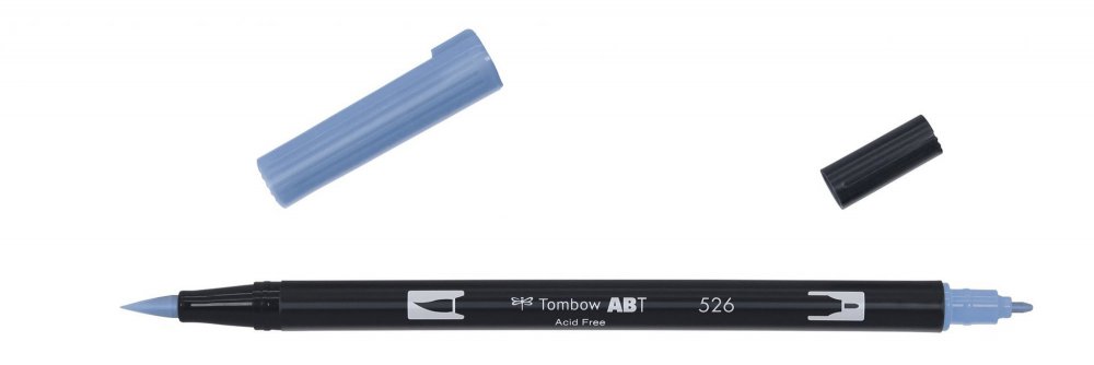 Tombow Oboustranný štětcový fix ABT Dual Brush Pen, true blue