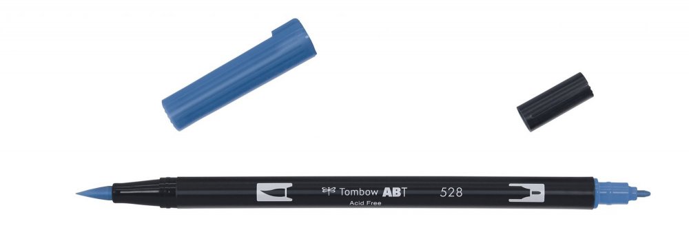 Tombow Oboustranný štětcový fix ABT Dual Brush Pen, navy blue