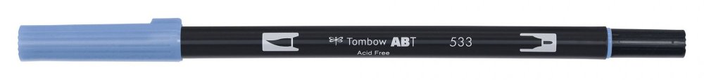 Tombow Oboustranný štětcový fix ABT Dual Brush Pen, peacock blue
