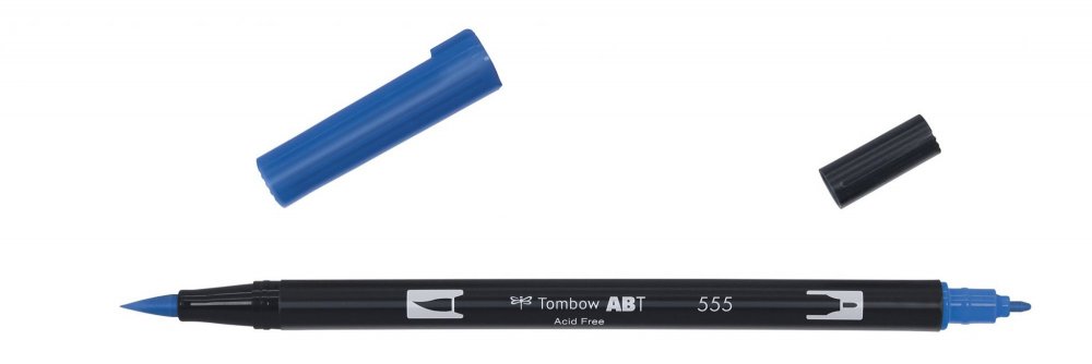 Tombow Oboustranný štětcový fix ABT Dual Brush Pen, ultramarine