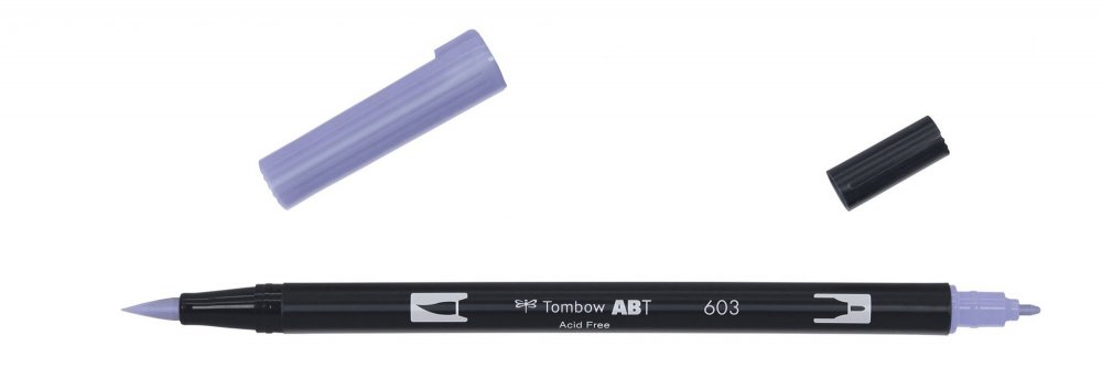 Tombow Oboustranný štětcový fix ABT Dual Brush Pen, periwinkle