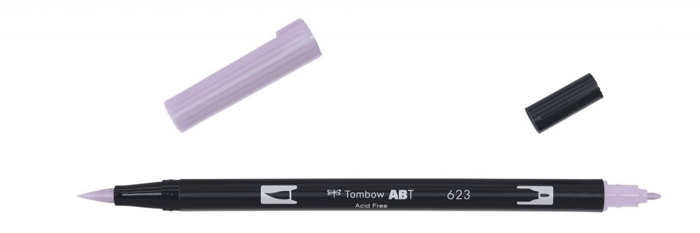 Tombow Oboustranný štětcový fix ABT Dual Brush Pen, purple sage