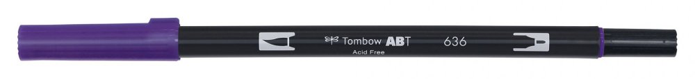 Tombow Oboustranný štětcový fix ABT Dual Brush Pen, imperial purple