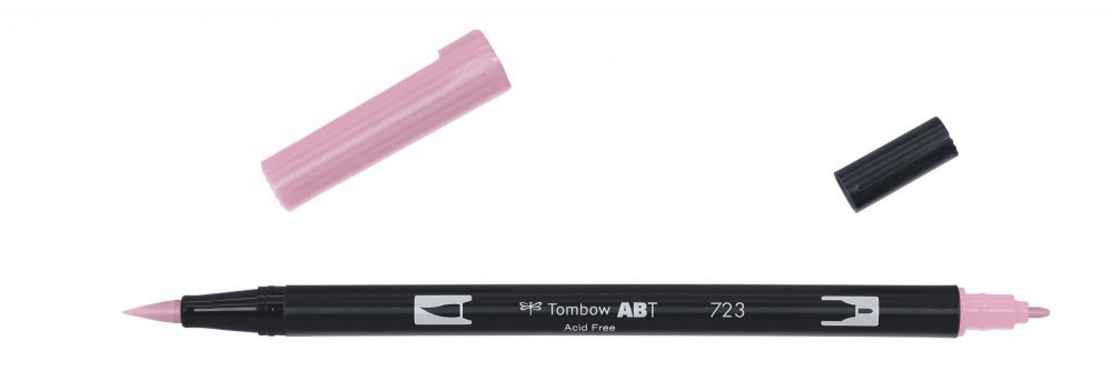 Tombow Oboustranný štětcový fix ABT Dual Brush Pen, pink
