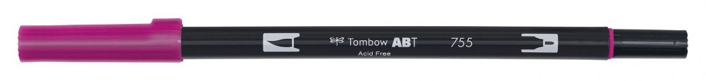 Tombow Oboustranný štětcový fix ABT Dual Brush Pen, rubine red