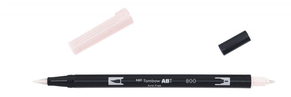 Tombow Oboustranný štětcový fix ABT Dual Brush Pen, pale pink