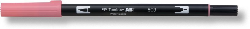 Tombow Oboustranný štětcový fix ABT Dual Brush Pen, pink punch