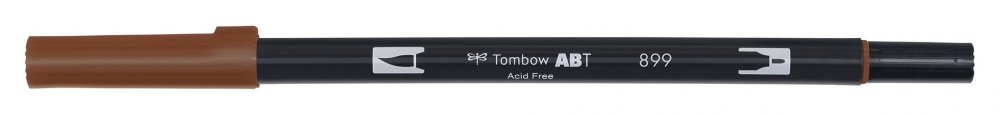 Tombow Oboustranný štětcový fix ABT Dual Brush Pen, redwood