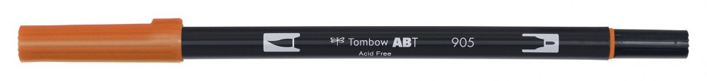 Tombow Oboustranný štětcový fix ABT Dual Brush Pen, red
