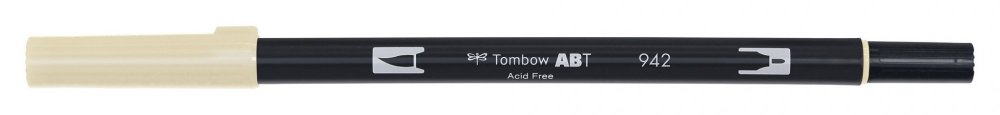 Tombow Oboustranný štětcový fix ABT Dual Brush Pen, cappuccino